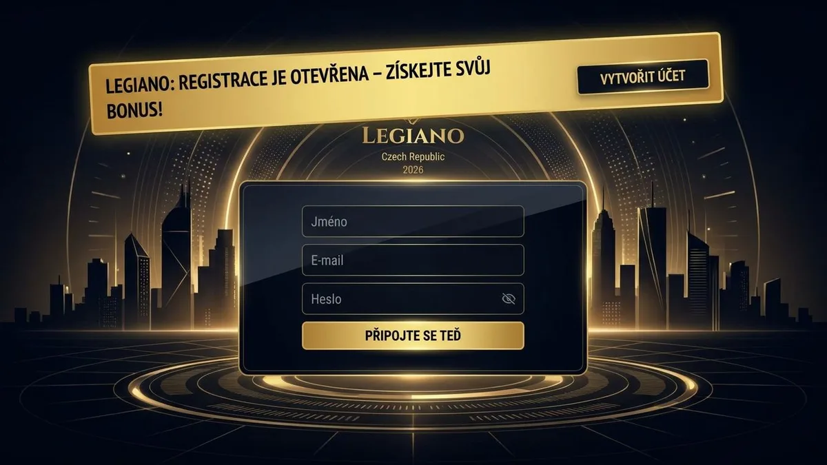 Registrace s bonusem v Legiano